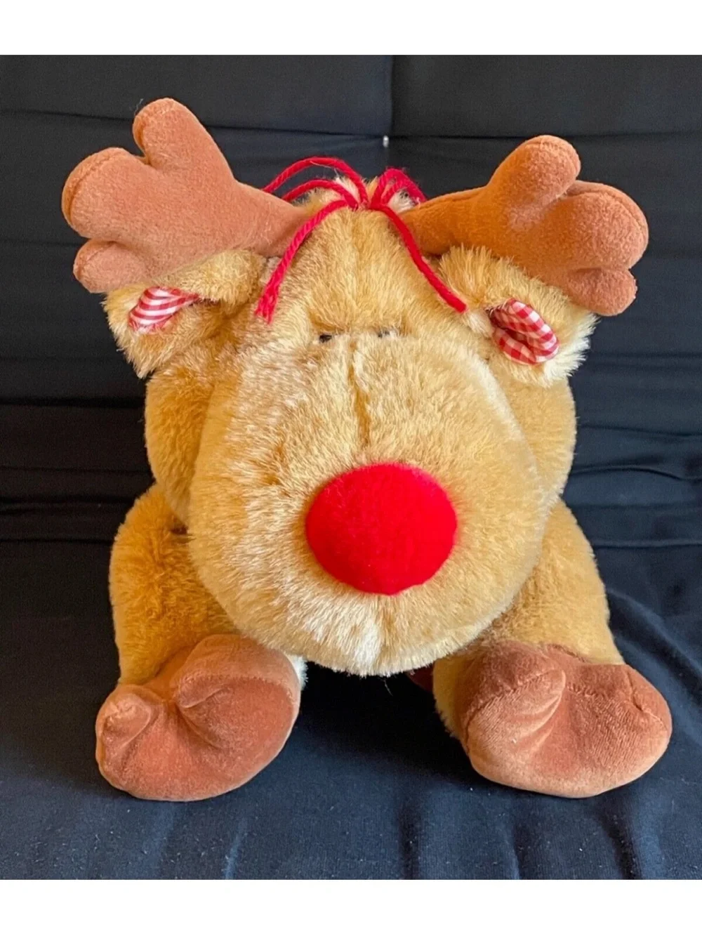 Vtg Eden Rudolph Reindeer Plush large Stuffed Animal 20